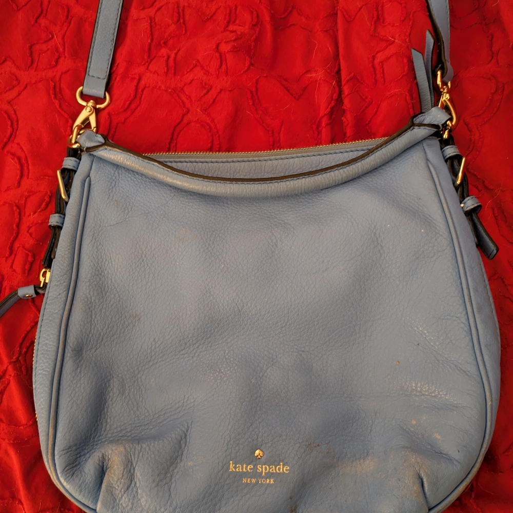 Kate Spade Blue Leather Shoulder Bag
